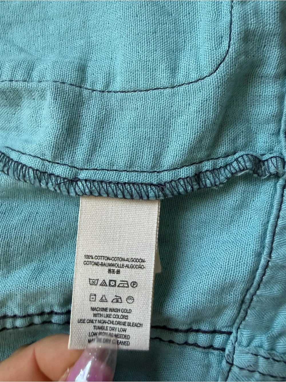 Free People Double Cloth Utility Washed